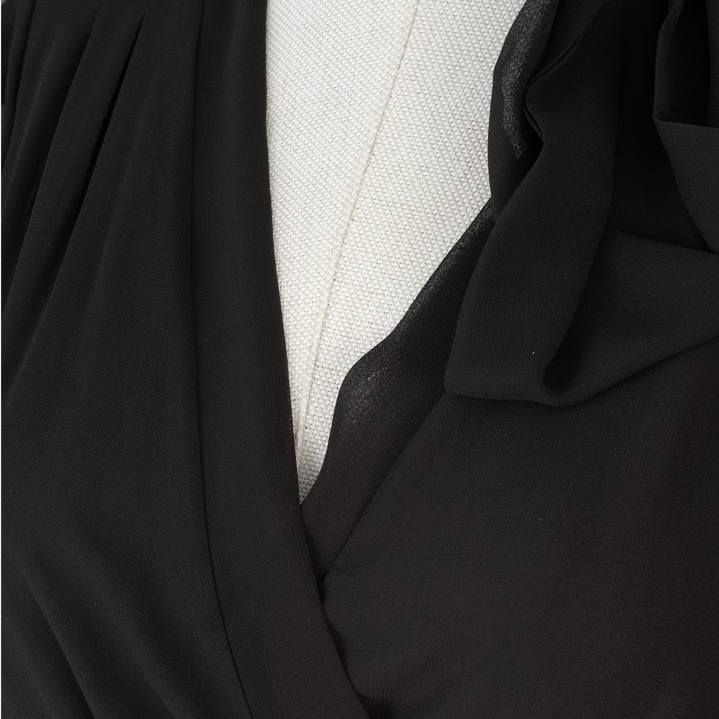 Black Chiffon Cold-Shoulder Dress – Drama &amp; Elegance Combined