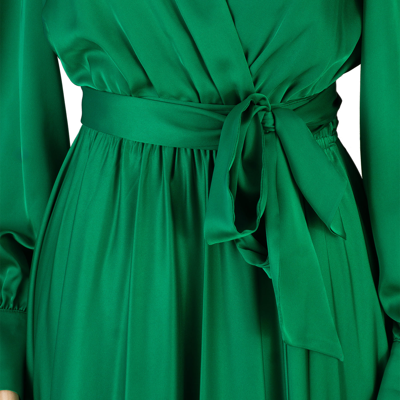 Green Wrap Maxi Dress – Elegance &amp; Comfort