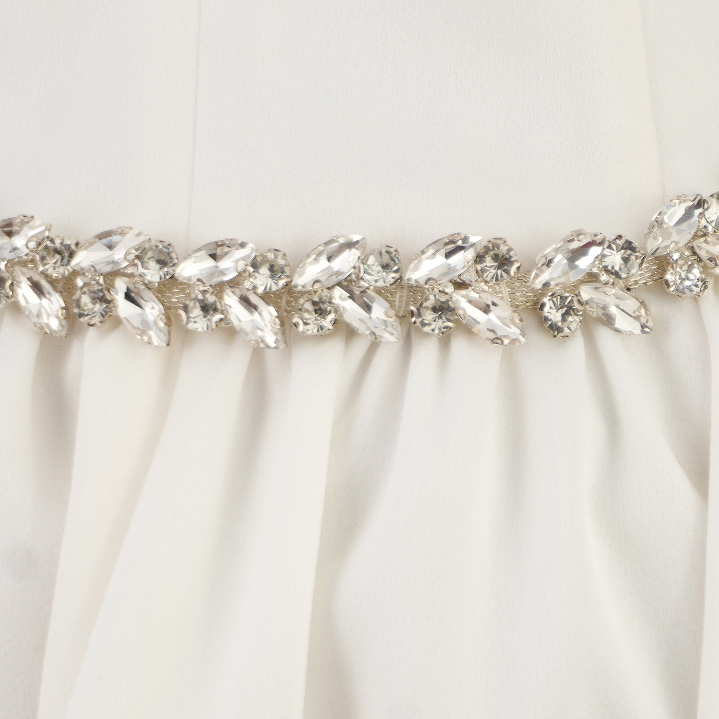 White Short Pearl-Trimmed Dress – Graceful &amp; Chic