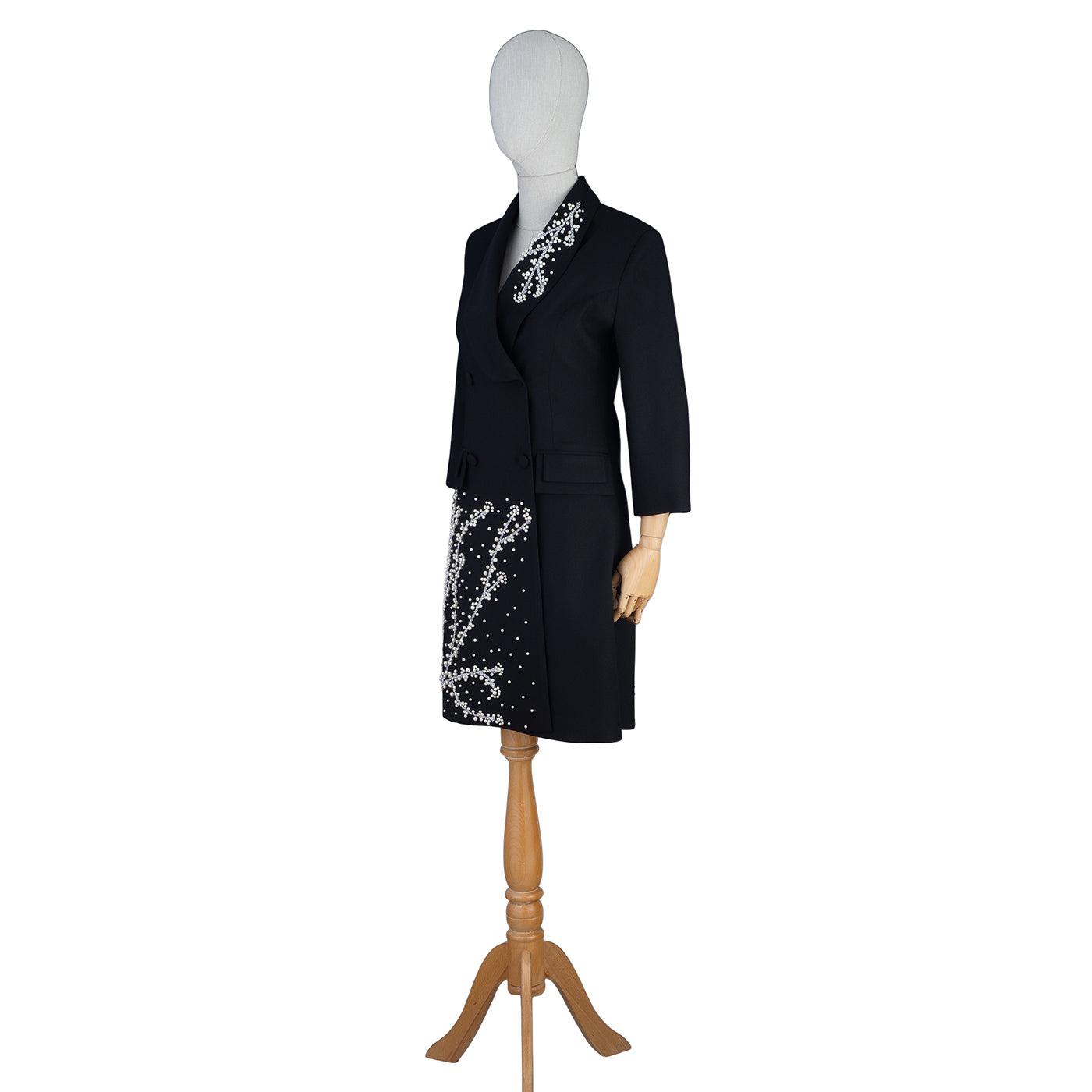Black Blazer Dress with Embroidery – Classic with a Statement