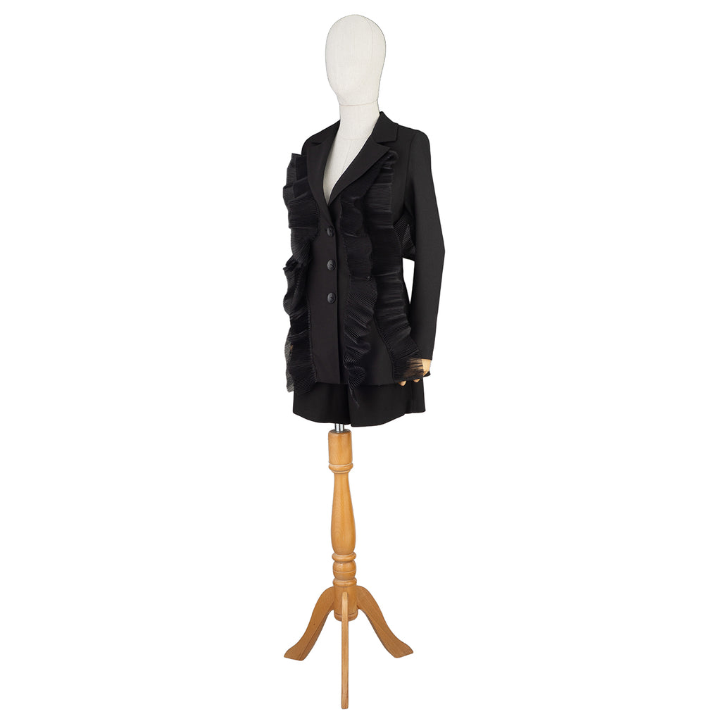 Women's Suit with Decorative Ruffles — Elegance in Motion