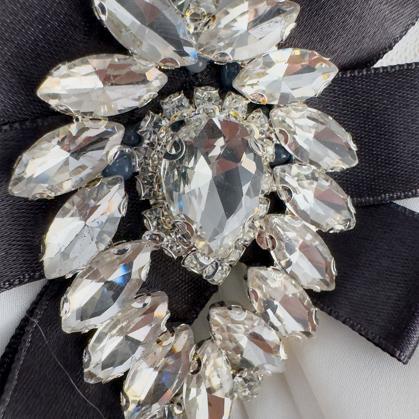 Black Mini Dress with Lace Sleeves &amp; Vintage Bow