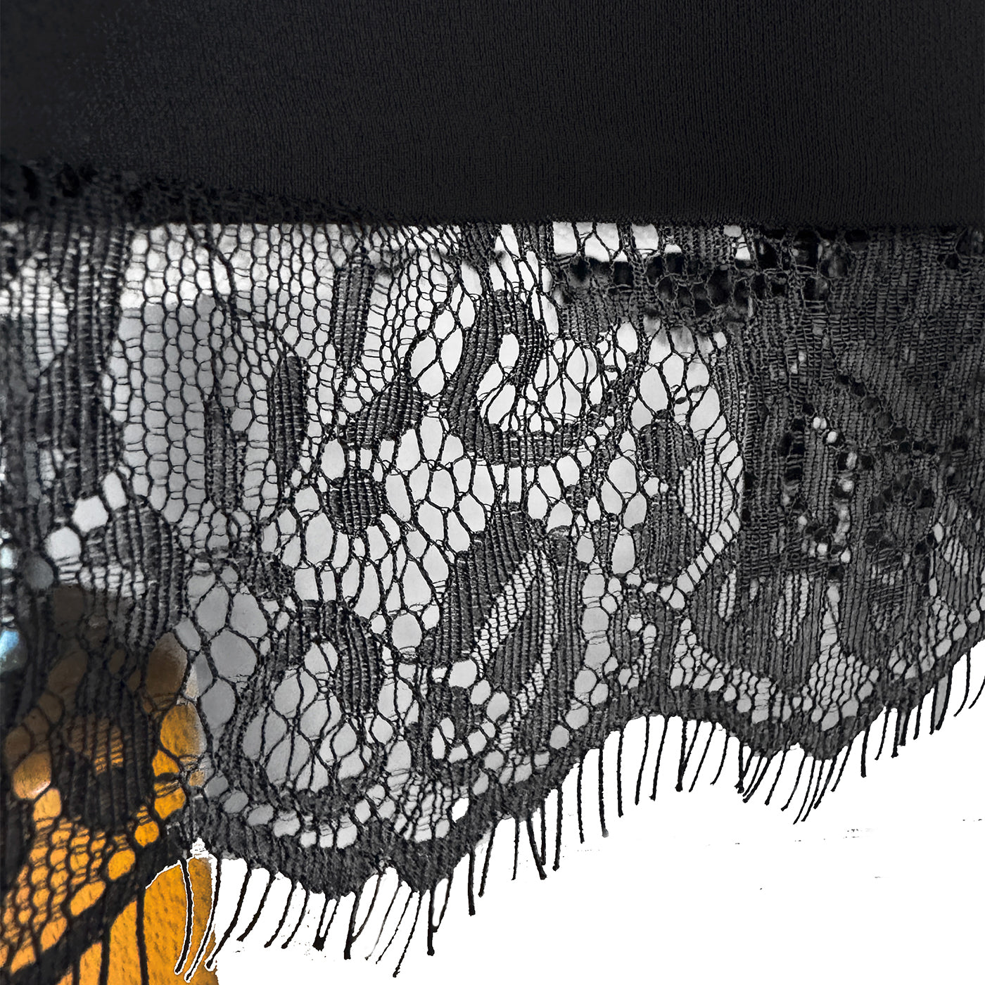 💫 Elegant Black Dress with Lace Sleeves