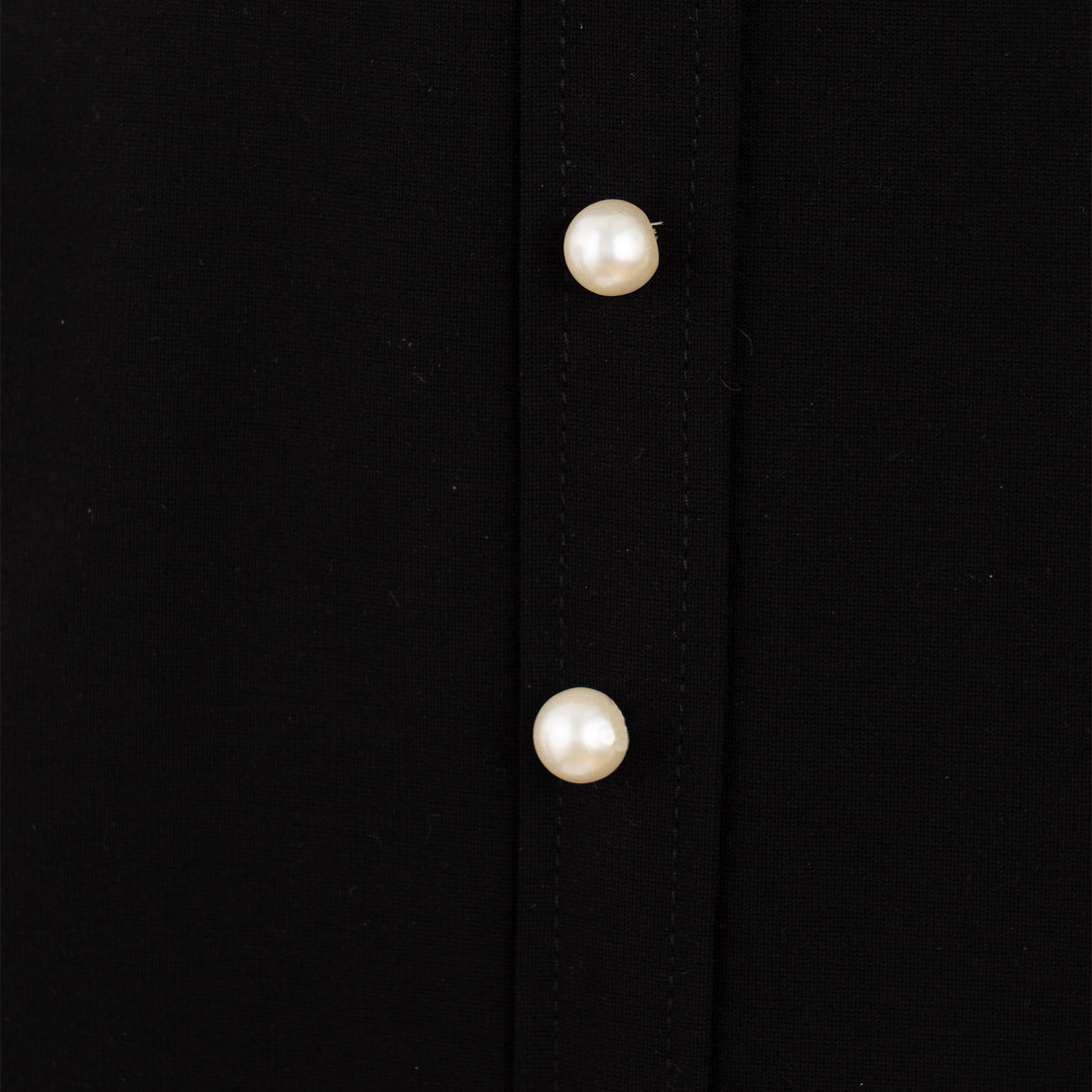 Dress with Contrasting Design and Button Details