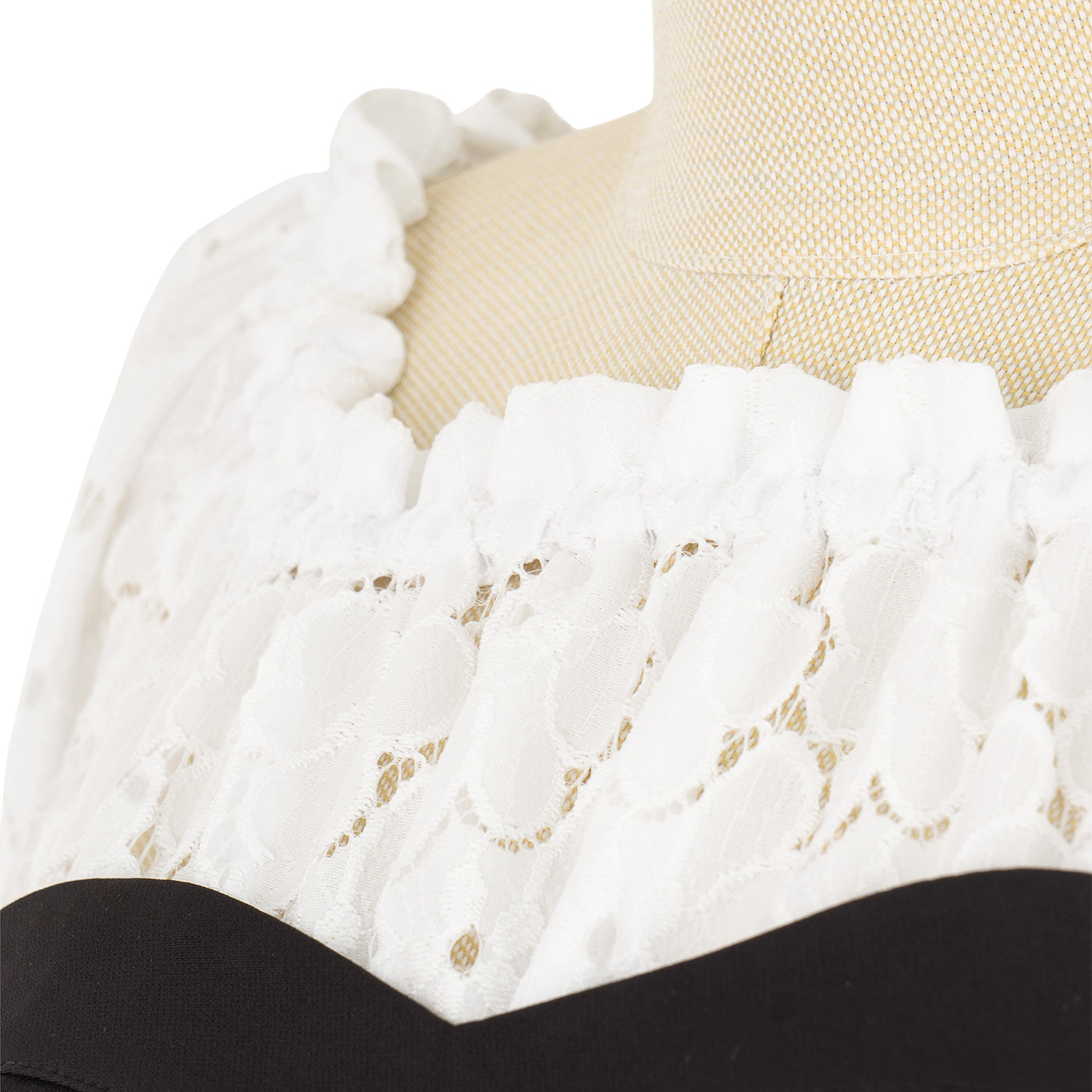 Dress with Contrast Corset and Lace