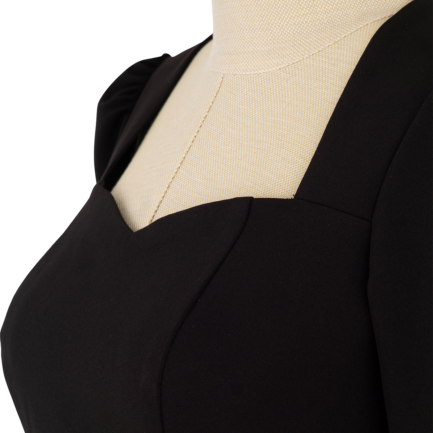 Black Dress with Leopard Accent and Slit