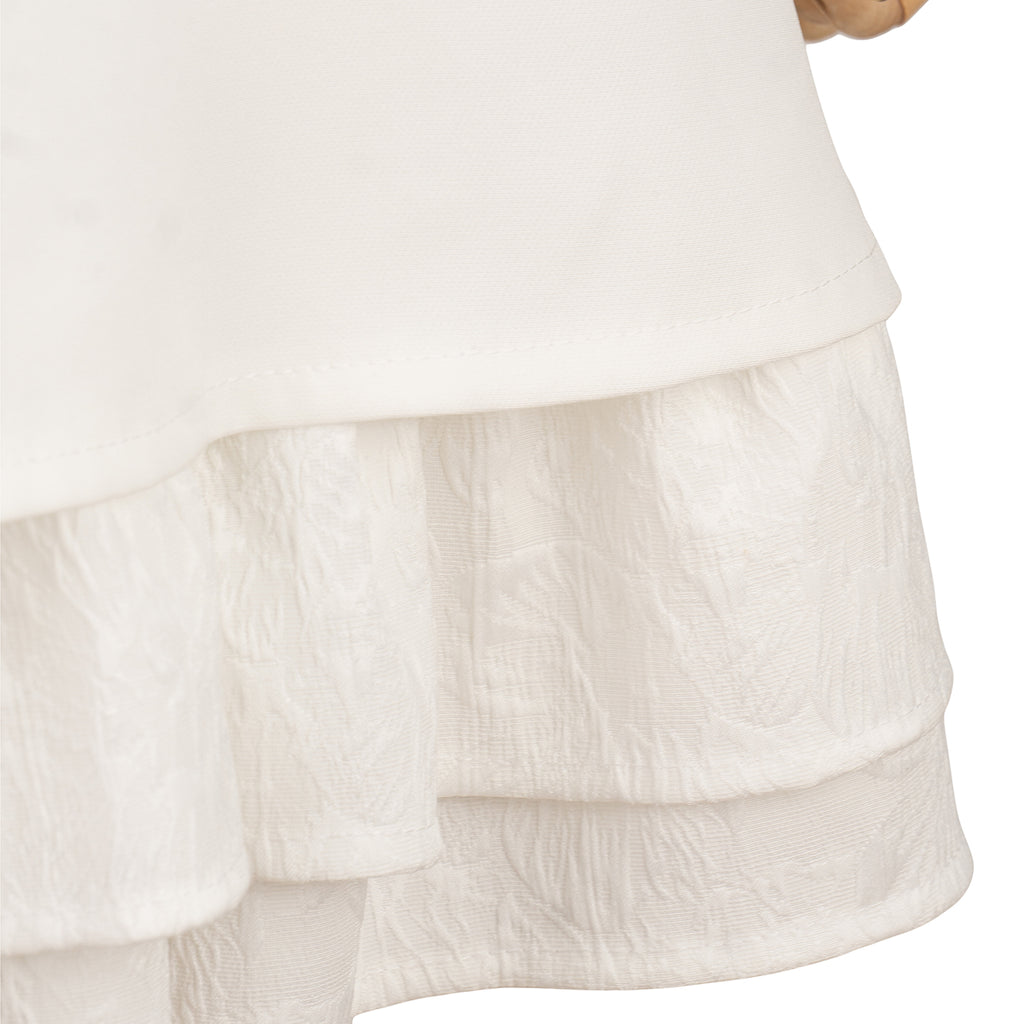 Strappy Dress with Layered Hem