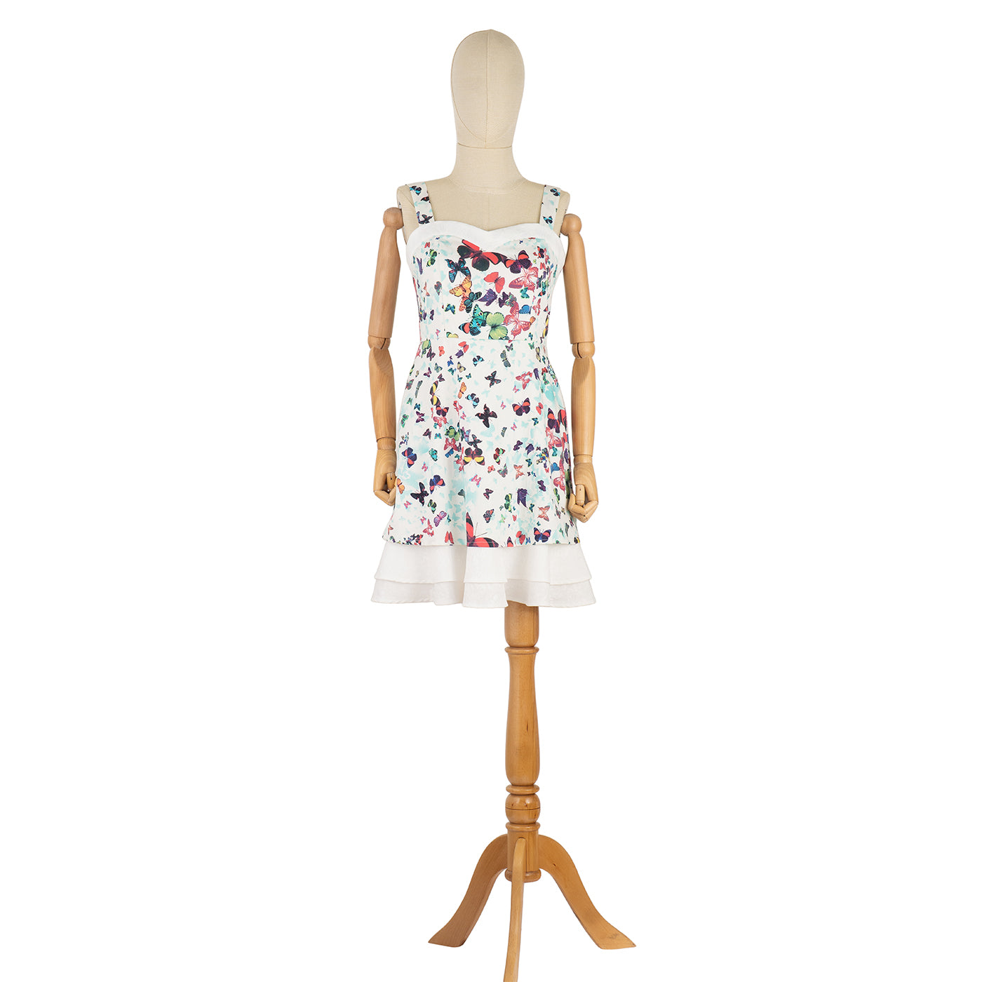 Summer Dress with Butterfly Print