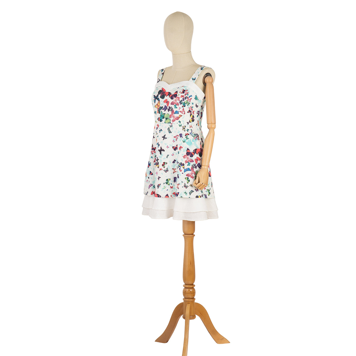 Summer Dress with Butterfly Print