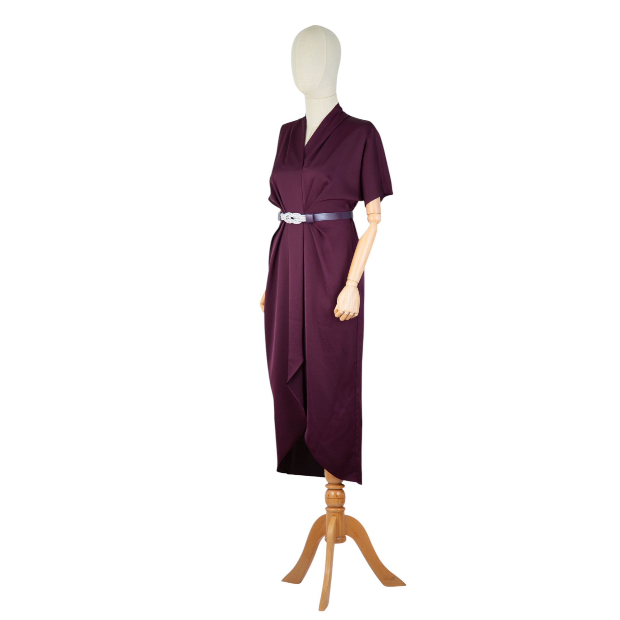 Plum Grace Midi Dress