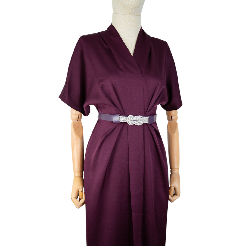 Plum Grace Midi Dress
