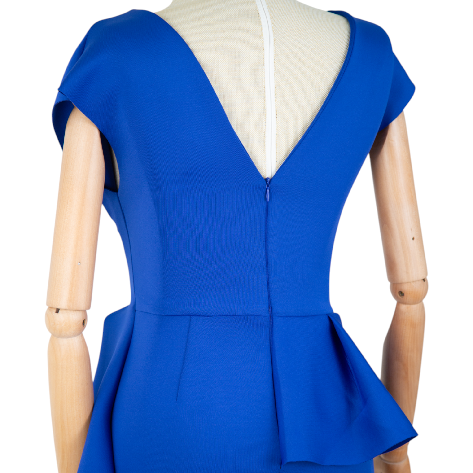 Royal Blue Sculpted Elegance Dress