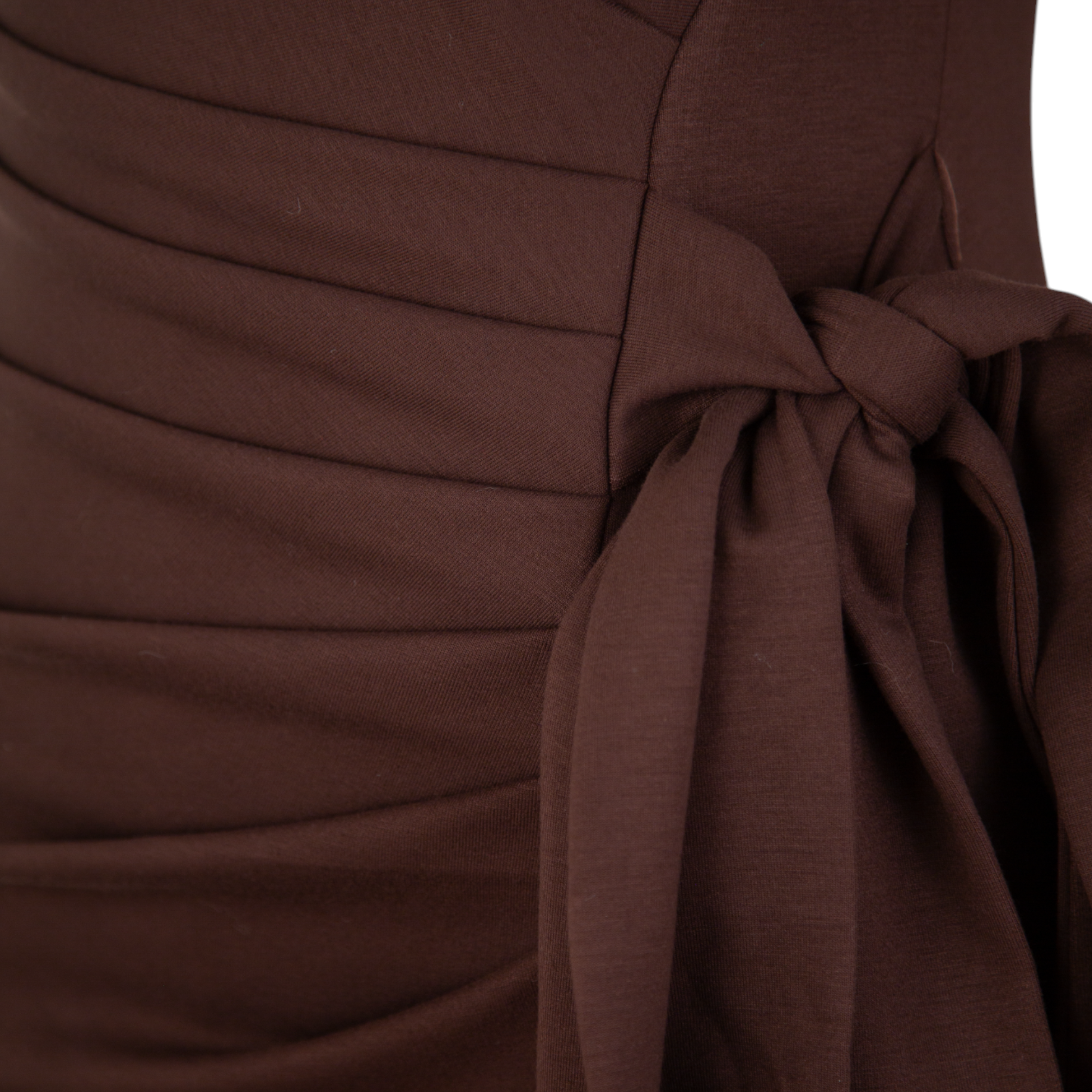 Chocolate Draped Midi Dress