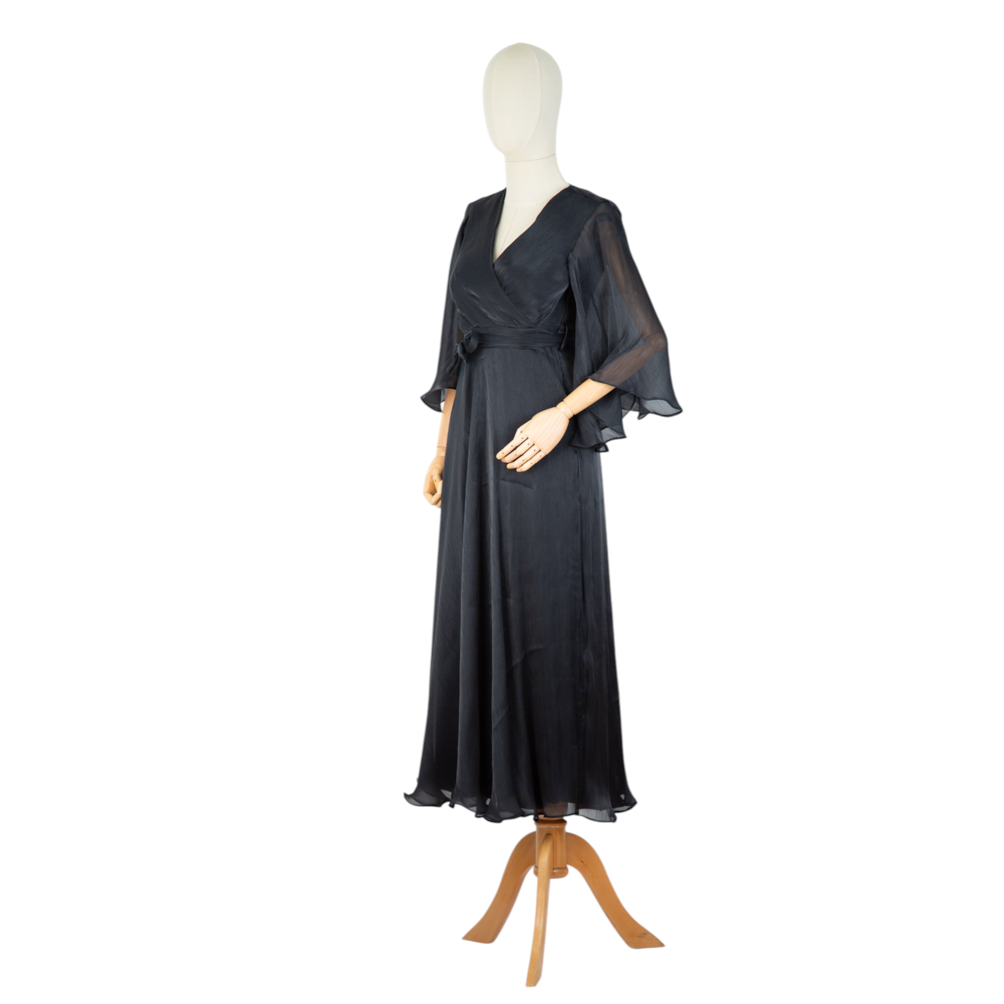 Black Chiffon Grace Dress