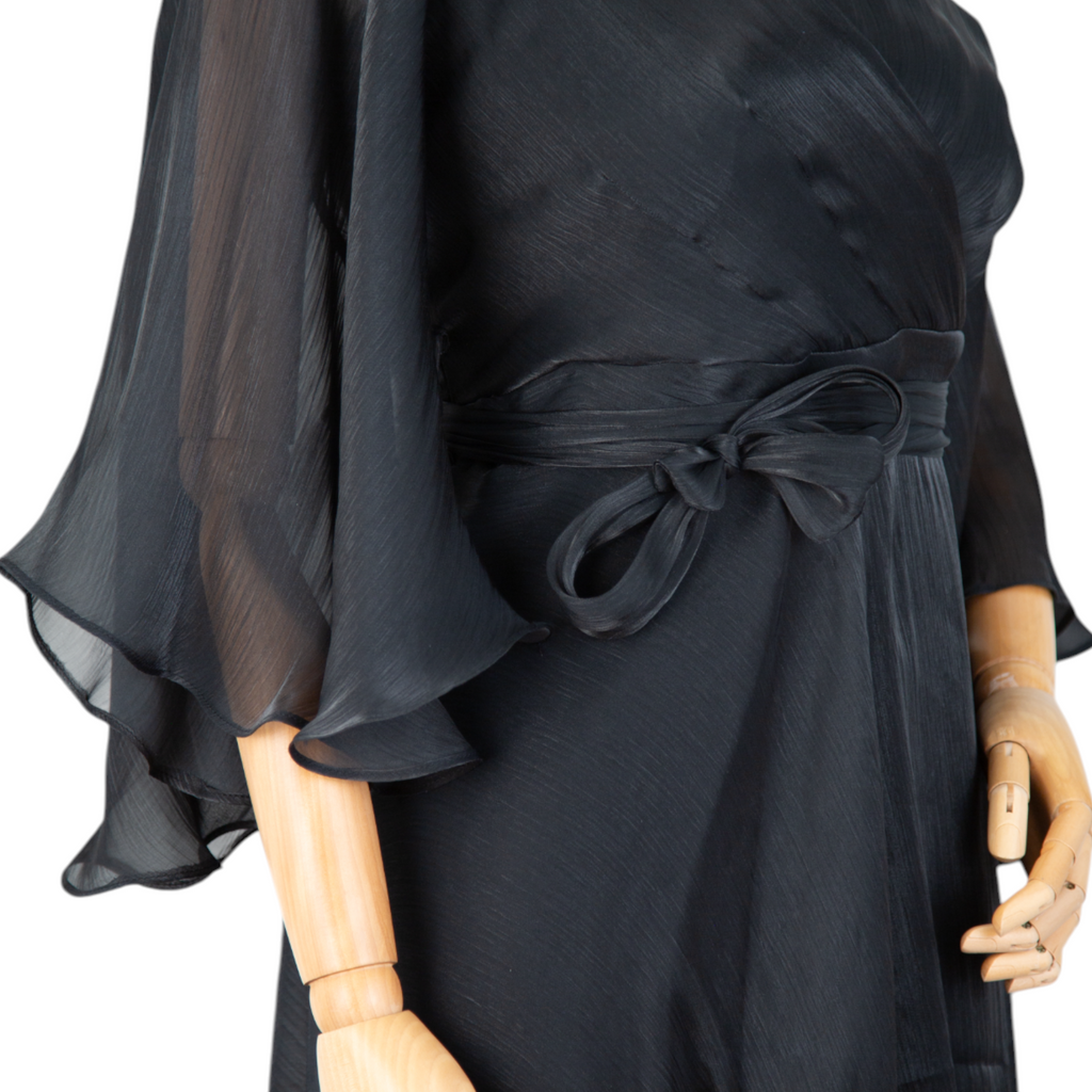 Black Chiffon Grace Dress