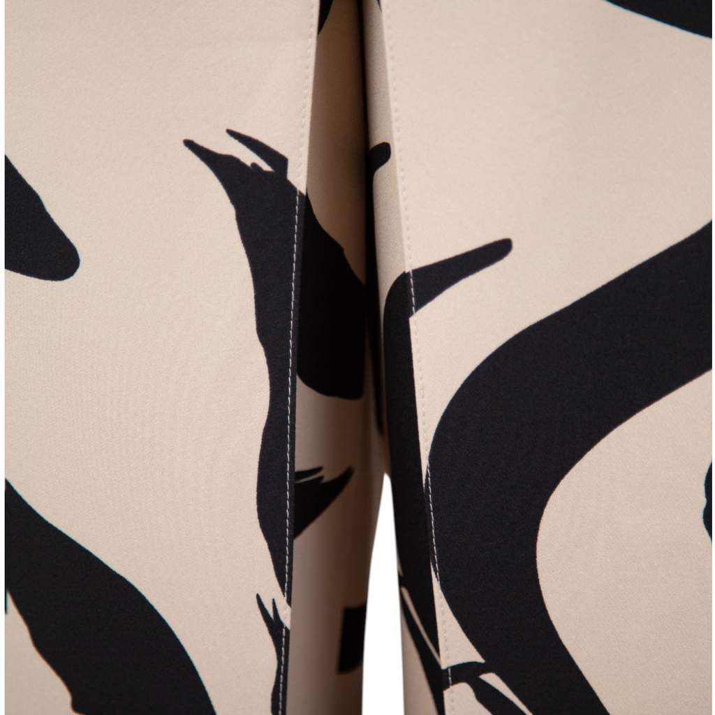 Abstract Elegance Printed Suit