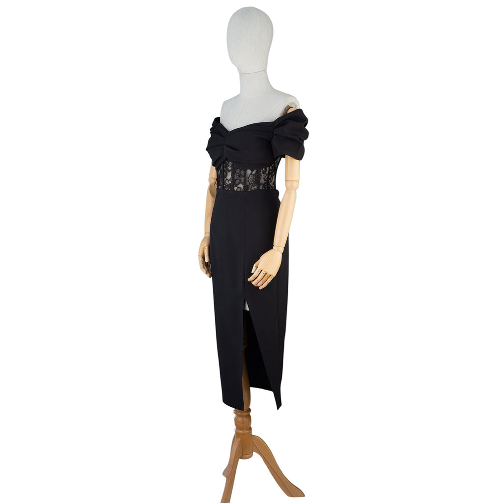 Off-Shoulder Lace Bodycon Dress
